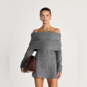 Pavati Long Sleeve Mini Dress (Slate) - S/M - NWT